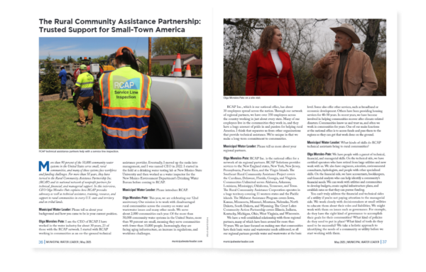 RCAP CEO Olga Morales-Pate Interviews with Municipal Water Leader
